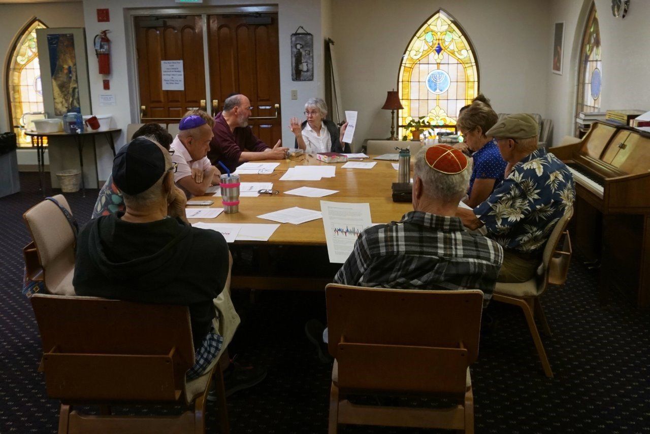 Adult education class with Judy Hirsch